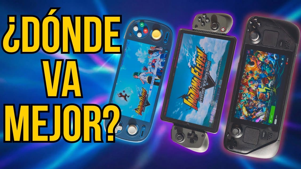 Inazuma Eleven Victory Road: STEAM DECK vs ANDROID (emulador EDEN)🔥RP5 + Lenovo Y700 🔥